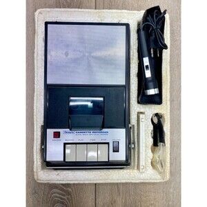 Vintage Sears Cassette Player Recorder Model 400.34164200 Tested Working.